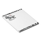 Zebraham-I-Liebe-Kontrast Notizblock (angewinkelt)