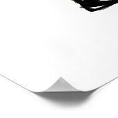 Zebraham-I-Liebe-Kontrast Poster (Ecke)