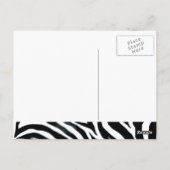 Zebraham-I-Liebe-Kontrast Postkarte (Rückseite)