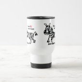 Zebraham-I-Liebe-Kontrast Reisebecher (Mittel)