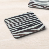 Zebrahautoberfläche Getränkeuntersetzer (Linke Seite)