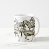 Zebraherden-Tasse Kaffeetasse (VorderseiteRechts)