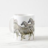 Zebraherden-Tasse Kaffeetasse (Vorderseite Links)