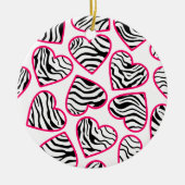 Zebraherzen Keramikornament (Vorne)