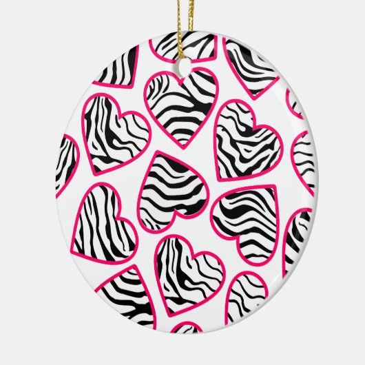 Zebraherzen Keramikornament (Links)