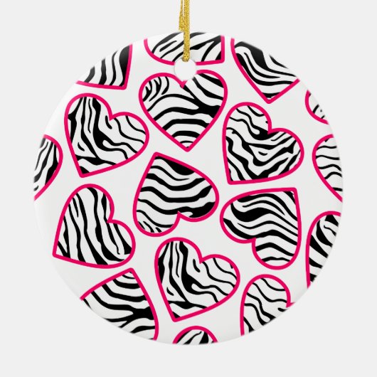 Zebraherzen Keramikornament (Hinten)