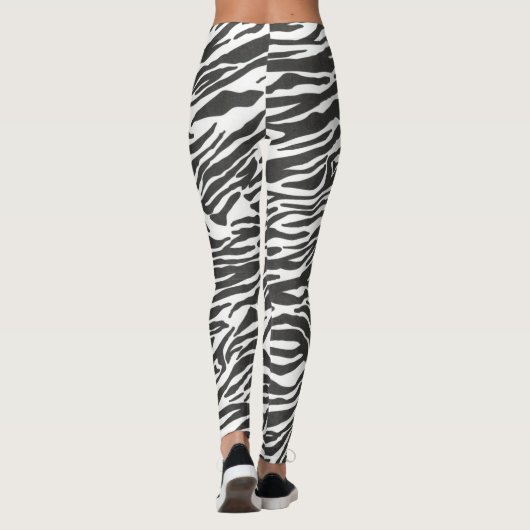 Zebrakeucht Tierdruck-Leggingsyoga Strumpfhosen (Rückseite)