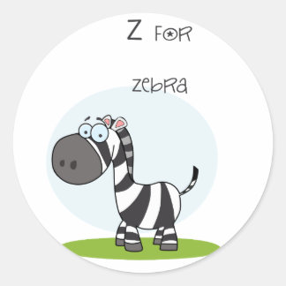 Zebrakleber Runder Aufkleber