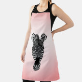 Zebrakopf auf Rosa Schürze (InSitu)
