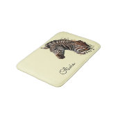 Zebrakopfdekoration Badematte (Schrägansicht)