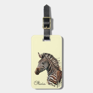 Zebrakopfdekoration Gepäckanhänger