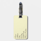 Zebrakopfdekoration Gepäckanhänger (Rückseite vertikal)