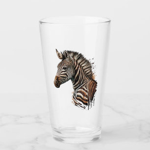 Zebrakopfdekoration Glas