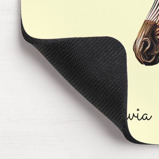 Zebrakopfdekoration Mousepad (Ecke)