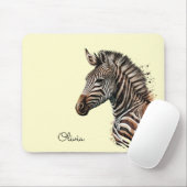 Zebrakopfdekoration Mousepad (Mit Mouse)