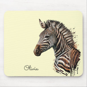 Zebrakopfdekoration Mousepad