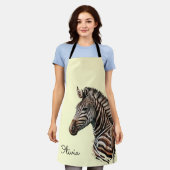 Zebrakopfdekoration Schürze (Getragen)