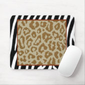 Zebraleopard-Druckrot Mousepad (Mit Mouse)