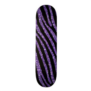 Zebralila Chic-eleganter Druck Skateboard