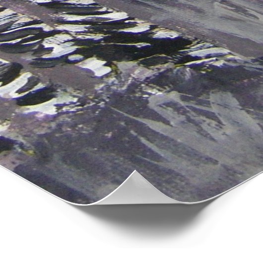 Zebramalerei Poster (Ecke)