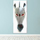 Zebramaske Leinwanddruck (Insitu (Holzboden))