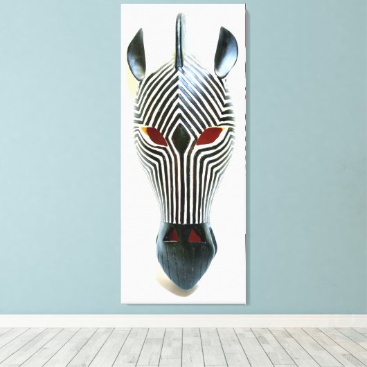 Zebramaske Leinwanddruck (Insitu (Holzboden))