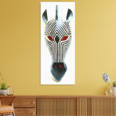 Zebramaske Leinwanddruck (Insitu (Wohnzimmer))