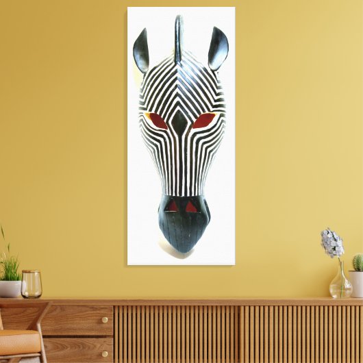 Zebramaske Leinwanddruck (Insitu (Wohnzimmer))