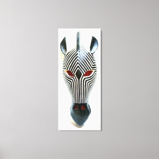 Zebramaske Leinwanddruck (Vorderseite)