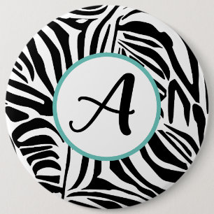 Zebramuster Button