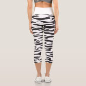 Zebramuster Capri Leggings (Rückseite)