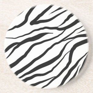 Zebramuster Design Sandstein Untersetzer