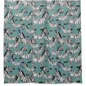 Zebramuster Duschvorhang (Vorderseite)