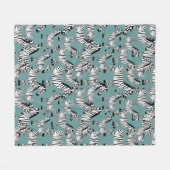 Zebramuster Fleecedecke (Vorderseite (Horizontal))