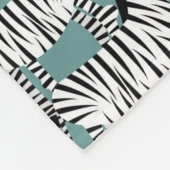 Zebramuster Fleecedecke (Ecke)