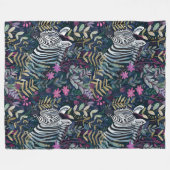 Zebramuster Fleecedecke (Vorderseite (Horizontal))