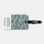 Zebramuster für kundenspezifische Foto Gepäckanhänger (Rückseite horizontal)