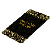 Zebramuster für Schwarz und Gold Magnet (Linke Seite)