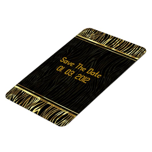 Zebramuster für Schwarz und Gold Magnet (Linke Seite)