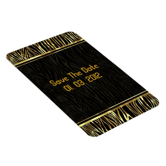 Zebramuster für Schwarz und Gold Magnet (Rechte Seite)