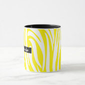 Zebramuster Gelb und Weiß Tasse (Zentrum)