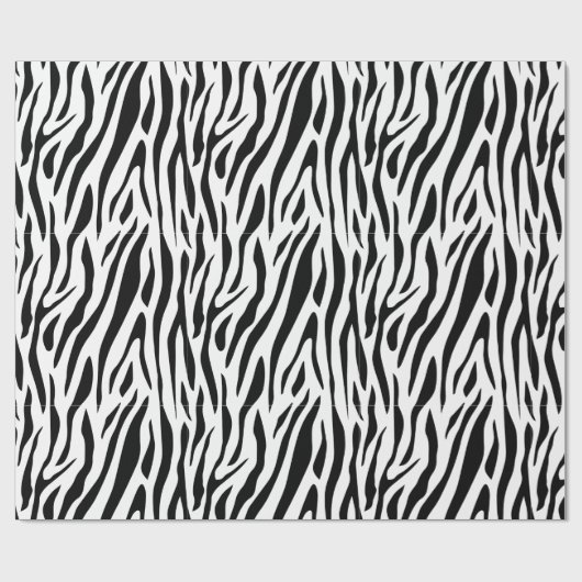 Zebramuster Geschenkpapier (Flach)