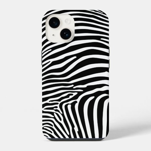 Zebramuster iPhone Hülle (Rückseite)