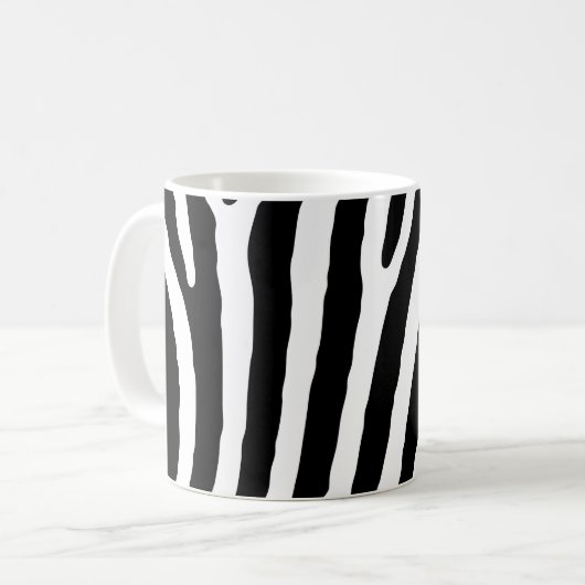 Zebramuster Kaffeetasse (Vorderseite Links)