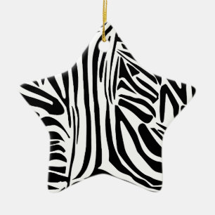 Zebramuster Keramik Ornament