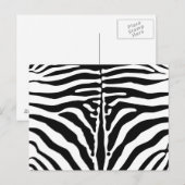 Zebramuster Postkarte (Vorne/Hinten)