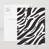 Zebramuster Postkarte (Vorne/Hinten)