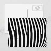 Zebramuster Postkarte (Vorne/Hinten)