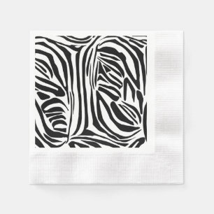 Zebramuster Serviette