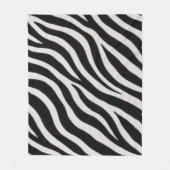 Zebramuster-Stilvolles gemütliches Wohnzimmer Fleecedecke (Vorderseite)